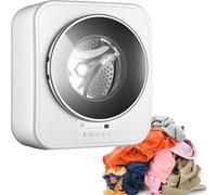 HajMyrdonyx Lavadora Eléctrica Compacta Mural, Mini Lavadora Automática 3 Kg con Centrifugadora, Lavadora Carga Frontal con Centrifugado Alta Velocidad, Panel Táctil Led, Múltiples Modos Lavado