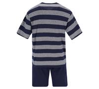 Hajo Hombre Pijama Set - Short, Corto, Henley-Kragen, Clima-Luz, Cotto