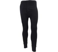 HAJRA® Ropa interior térmica extrema para hombre, pantalones largos cálidos de invierno, capa base, ideales para clima frío, tallas S-XXL, Negro (Long Johns), L