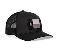 Haka Hat Gorra de béisbol con la Bandera de Texas, Gorra de Camionero de Texas (Negro/Gris)