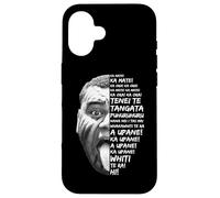 Haka Nueva Zelanda Old Black Maori New Zealand NZ Fan Rugby Carcasa para iPhone 16