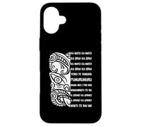 Haka Nueva Zelanda Old Black Maori New Zealand NZ Fan Rugby Carcasa para iPhone 16 Plus