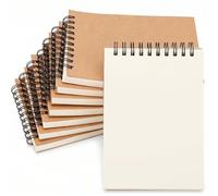HAKACC Cuaderno A6 Espiral, 8 Cuadernos Pequeños 80 Hojas