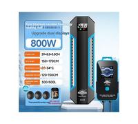 HAKAWIN Calentador de Acuario de 800 W, Sumergible, con Pantalla y Controlador LED Digital para Agua Dulce y Salada, Enchufe Europeo