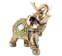 Hakeeta Estatua de Elefante, Perfecto para Regalo para Decoración de Tienda Hogar, Elefante Tailandés, Elefante de Feng Shui, para Decoración de la Recepción, Decoración de Buena Suerte, 3 Tamaños(L)
