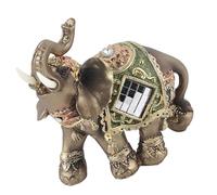 Hakeeta Estatua de Elefante, Perfecto para Regalo para Decoración de Tienda Hogar, Elefante Tailandés, Elefante de Feng Shui, para Decoración de la Recepción, Decoración de Buena Suerte, 3 Tamaños(M)