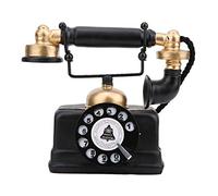 Hakeeta Teléfono Decorativo Antiguo, con Cable, Teléfono Vintage Teléfono Clásico Retro Teléfono Fijo Rotatorio Decorativo con Auriculares Colgantes para Hogar/Hotel/Oficina/cafeterías Decoración.