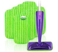 HAKFHSD Recambio de limpieza reutilizable de microfibra, compatible con almohadillas de repuesto Swiffer Wetjet Mop - Almohadilla de repuesto húmeda y seca para uso en todos los suelos de madera dura.