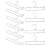 HAKIDZEL 10 Perchas Pequeñas de Plástico para Ropa de Muñecas Bjd y Algodón, Mini Perchas para Guardarropa y Exhibición, Accesorios Miniatura para Casas de Muñecas, Conjunto de 10 Piezas