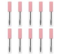 HAKIDZEL 10 Tubos de Rímel Vacíos de 10ml con Varita y Botella de Plástico Rosa para Pestañas, Aplicador Fácil y Envase Recargable Adecuado para Suero de Pestañas
