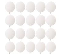 HAKIDZEL 100 Unidades Globos Material Resistente de Látex Blancos de 12 Pulgadas con Extremo Conectado para Decoraciones de Despedida de Soltera Diseño Único para Bodas