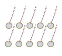 HAKIDZEL 10piezas Unidades Disco Piezoeléctrico con Cables para Guitarra Microfono Instrumentos Acústicos Módulo de Captación Zumbador de Cerámica
