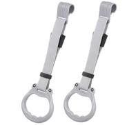 HAKIDZEL 2 Piezas Anillas para Niña Ajustables de Plástico Suave para Barrera de Seguridad Asas Ergonómicas para Ayuda Ponerse Ejercicios de Paseo de Unidades para Corralitos y Cunas