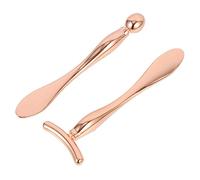 HAKIDZEL 2 Piezas Cuchara Crema Para Los Ojos Varita Mágica Palos Masaje Crema Para Los Ojos Crema Ojos Reafirmante Artilugios Maquillaje Galvanizada Colocar Compacto