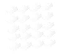 HAKIDZEL 20 piezas Soporte de Etiqueta de Precio de Plástico Transparente para Supermercados y Tiendas Minoristas para Exhibición de y Etiquetas Mostradores