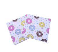 HAKIDZEL 20piezas Servilletas De De Donut Para Fiestas y Uso Diario Decorativas y Absorbentes Para Celebraciones Infantiles