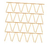 HAKIDZEL 24 Lazos de Decoración Navideña de Alambre Flocado Color Caqui, 24 Piezas Pequeñas Cable Flexible, Ideales para Manualidades, Adornos para Árbol y Envoltura de Regalos en Fiestas