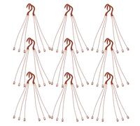 HAKIDZEL 24 Piezas Colgadores de Cadena para Macetas de Plástico, Ganchos para Macetas, Accesorios de Jardín para Terraza, Cestas de Flores, 24pcs