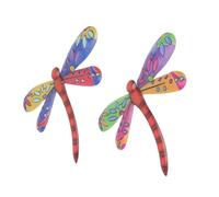 HAKIDZEL 2piezas Adornos De Dragón De Hierro Coloridos Colgantes De Dragón Para Decoración De Pared