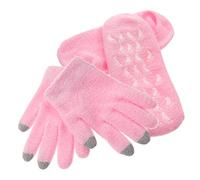 HAKIDZEL 4 Piezas Kit De Guantes De Gel Mascarilla Para Pies Calcetines Hidratantes Para Pies Secos y Agrietados Para Cuidado Casa