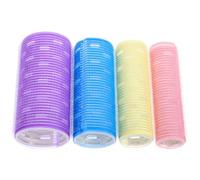 HAKIDZEL 4 Rulos Cabello Autoagarre, Aluminio para Mejor Conducción Térmica, Juego de 4 Tamaños (pequeño, Mediano, Grande, Extra Grande), Rizadores Reutilizables para Dormir y Peinados