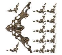 HAKIDZEL 48 Piezas Protector de Esquinas Decorativo de Hierro Dorado