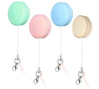 HAKIDZEL 4piezas Limpiador de Pantalla Macaron Portátil con Llavero Unidades de Paños Redondos de Microfibra para Móviles Diseño Compacto y Fácil de Llevar para Limpieza Color Aleatorio