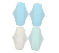 HAKIDZEL 4piezas Toallas Menstruales Reutilizables De Pack De Compresas Lavables Para Ciclo Menstrual y Actividades Diarias Colores Aleatorios
