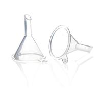HAKIDZEL 5 Embudos Pequeños Paquete de 5 Piezas de Plástico Transparente para Separar Líquidos y Sólidos, Utensilios Útiles para Cocina y Hogar