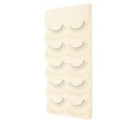 HAKIDZEL 5 Pares de Tiras de Pestañas Postizas para Práctica en Extensiones, Fibra Química Natural, Entrenamiento para Principiantes en Maquillaje de Ojos, Accesorios para Pestañas