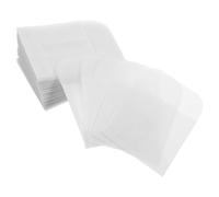 HAKIDZEL 50 Sobres Pequeños Transparentes para Anillos y Pendientes Etiquetas Colgantes, Papel Pergamino Blanco Práctico para Organizar y Embalar Joyería