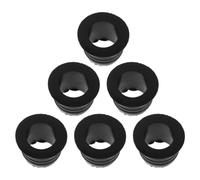 HAKIDZEL 6 Piezas Adaptador de Corcho para Vino de Silicona, Tapón Adaptador para Botellas, Diseño de Boca Ancha, Negro, para Botellas de Aceite de Oliva y Licores, Restaurantes y Fiestas
