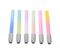 HAKIDZEL 6 Piezas Extensor de Lápiz para Artistas Diseño Ergonómico, Resistente al Desgaste, Alargador de Lápiz de Plástico para Lápices de 0.7cm, Adecuado para Escuela y Oficina