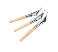 HAKIDZEL 6 Piezas Herramienta de Impresión para Arcilla y Cerámica Reutilizable con Acero Inoxidable y Madera de Abedul Adecuado para Estudios y Escuelas Creativas