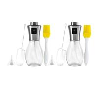 HAKIDZEL Aceitera Spray Pulverizador de Aceite y Vinagre 2 Botellas Diseño sin Fugas para Cocina Doméstica