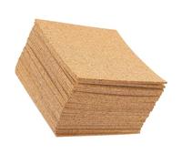 HAKIDZEL Almohadillas de Corcho Adhesivas Cuadradas 100X100X2 MM 40 Unidades Láminas Autoadhesivas para Manualidades Protección de Mesas y Posavasos Base Antideslizante y Aislante