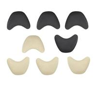 HAKIDZEL Almohadillas Punta del Tacón Alto 4 Pares Relleno Protector para Dedos y Antepié, Acolchadas, Antideslizantes, Color Negro y Beige, Alivio de Rozaduras y Presión en Zapatos