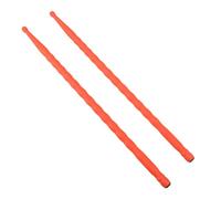 HAKIDZEL Baquetas Naranja, para Principiantes y Bateristas Experimentados de Ejercicio de Fibra de Carbono 5a Ligeras y Antideslizantes, Baquetas para Clases de Percusión