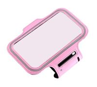 HAKIDZEL Bolsa de Running para Teléfono Móvil Rosa de Neopreno Orificios para Auriculares y Carga Adecuado para Deportes al Aire Libre y Correr
