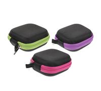 HAKIDZEL Bolsa para Botellas de Aceites Esenciales 3 Compartimentos, Tela Oxford Resistente a Golpes y Caídas, Adecuado para Viajes y Almacenamiento Seguro Color Aleatorio