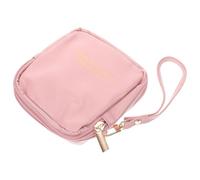 HAKIDZEL Bolsa Sanitaria Rosa de PU Compacta y Ligera Diseño Único y Estilizado para Almacenamiento de Toallas Sanitarias y Tampones, Adecuado para Uso Diario y Viajes
