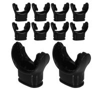 HAKIDZEL Boquillas de Mordida de Silicona Transparentes para Equipo de Snorkel, 10 Piezas de Repuesto para Regulador de Buceo, Válvula de Mordida Compatible, Accesorios para Deportes