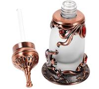 HAKIDZEL Botella de Perfume Vintage de 15ml, Frasco Recargable de Aleación Ligero y Decorativo para Almacenamiento de Perfume en Dormitorio o Decoración del Hogar