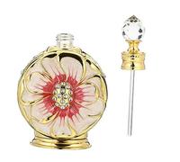 HAKIDZEL Botella de Vidrio Creativa para Aceites Esenciales de 12Ml, Cosmética Cierre Hermético y Diseño Exquisito para Almacenamiento Diario