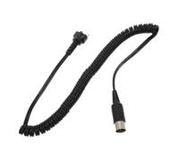 HAKIDZEL Cable para Mano de Taladro de Uñas Negro de Plástico Conector Chapado en Oro y Exterior Tejido Reforzado, Prolonga la Vida Útil y Reduce Roturas para Salones y Servicios Móviles