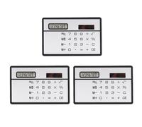 HAKIDZEL Calculadora Solar Portátil y Ligera de Plástico, Mini Calculadora de Bolsillo para Oficina y Escuela, Diseño Ultrafino y Práctica para Estudiantes