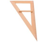 HAKIDZEL Calibre de Medición de Madera para Aula, Herramienta Didáctica de Geometría para Estudiantes y Docentes, Material de Madera Dorado para Enseñanza en Clase