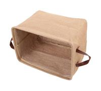 HAKIDZEL Cesta Diseño Resistente de Gran Capacidad Plegable de Almacenamiento en Color Caqui y Material de Yute para Juguetes Infantiles y Cosméticos