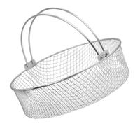 HAKIDZEL Cesta para Freidora de Aire Acero Inoxidable con Malla Ventilada y Asa Portátil Cesta Multifunción para Freír Hornear y Tostar Drenaje Rápido de Aceite Apta para Uso Doméstico