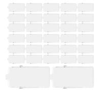 HAKIDZEL Clips de Resorte Compactos 50 Clips Autoadhesivos de Plástico Abs Transparentes para Colgar Tapices de Pared para Manualidades y Ferias Comerciales